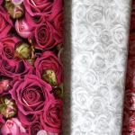 Rosa Rosenblüten - 1 Stück = 1,90 Meter