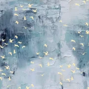 Behind Blue Eyes - Plaster with Birds