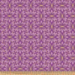 Blütenblätter Zeichnung purple/gold - 1 Stück = 2,80 Meter