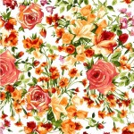 Blumenvielfalt orange apricot - Bloom On- 1 Stück = 2,30 Meter