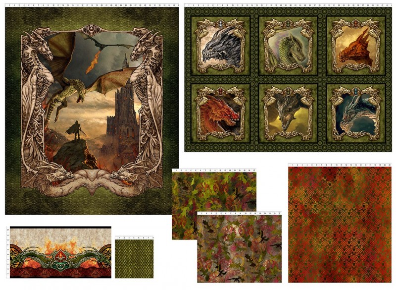 Dragons "The Ancients" - Quilt Kit