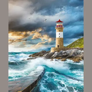 Coastal Guardians - Leuchturm Panel