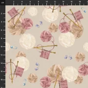 Cosy Knit - Wollkorb rose