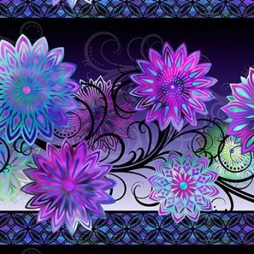 Dazzle - Blüten Bordüre purple - 1 Stück = 3,20 Meter