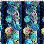 Dazzle - Blüten Bordüre blue - 1 Stück = 2,40 Meter