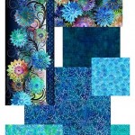 Dazzle - Blüten Bordüre blue - 1 Stück = 2,40 Meter