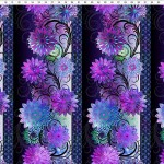 Dazzle - Blüten Bordüre purple - 1 Stück = 3,20 Meter