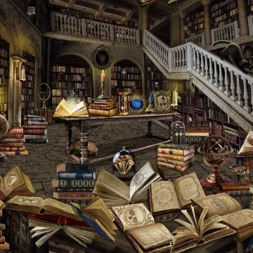 magische Bibliothek - Mystic Library