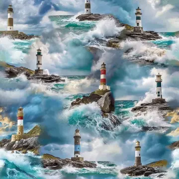 Coastal Guardians - Leuchttürme allover