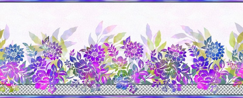 Garden of Dreams II - Bordüre purple