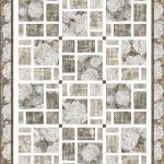 Ophelia - große weiße Blüten auf hellbraunem Grund