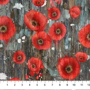 Poppy Meadow - Poppy Charcoal multi