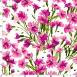 Nelken allover pink - Bloom On - 1 Stück = 2,60 Meter