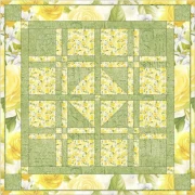 Lemon Bouquet Mitteldecke - Quilt Kit