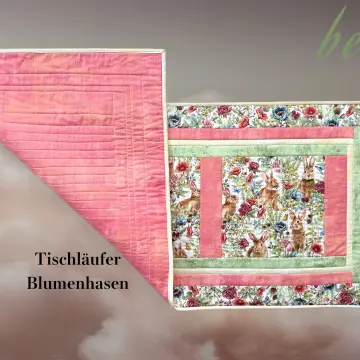 Tischläufer "Blumenhasen" - Quilt Kit