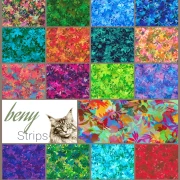 beny Strips Artful Blooms