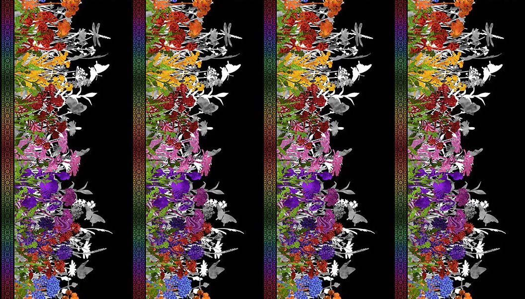 Rainbow of Jewels - Bordüre - 1 Stück = 2,60 Meter