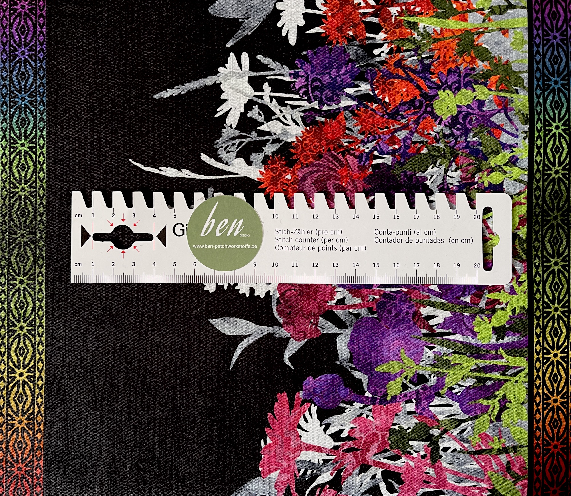 Rainbow of Jewels - Bordüre - 1 Stück = 2,60 Meter