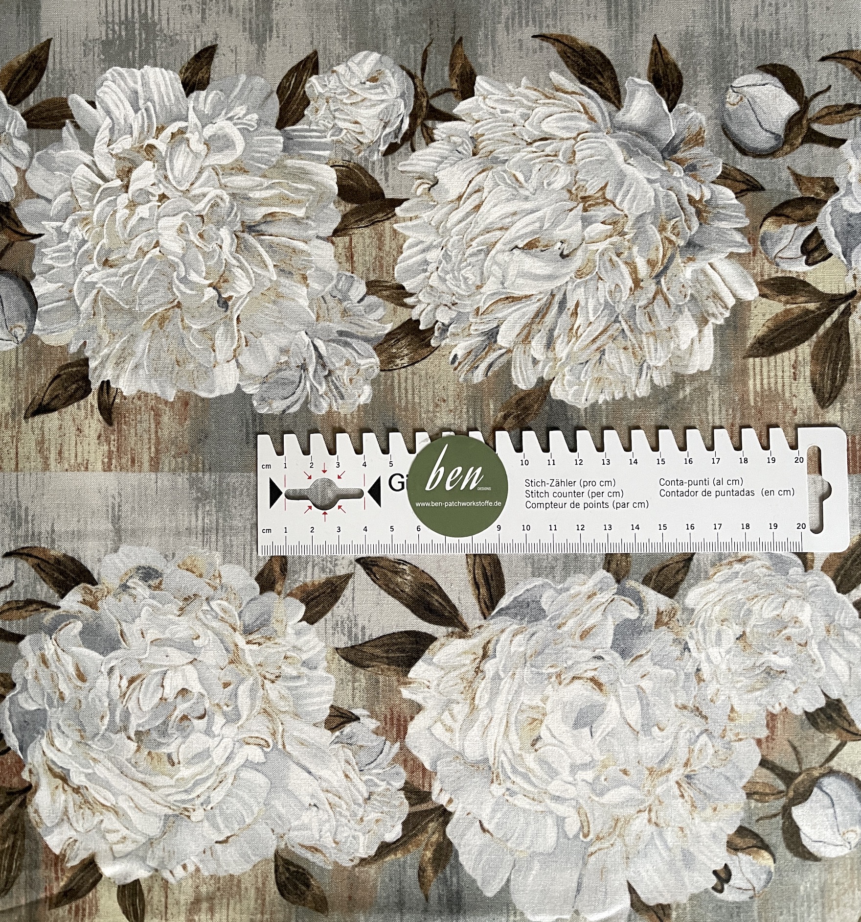 Ophelia - weiße Blüten bordürenartig - 1 Stück = 2,30 Meter