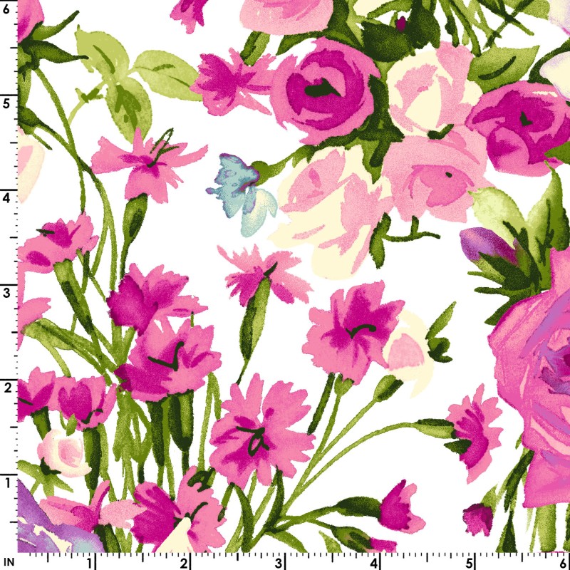 Blumenvielfalt pink Lila - Bloom On - 1 Stück = 2,90 Meter