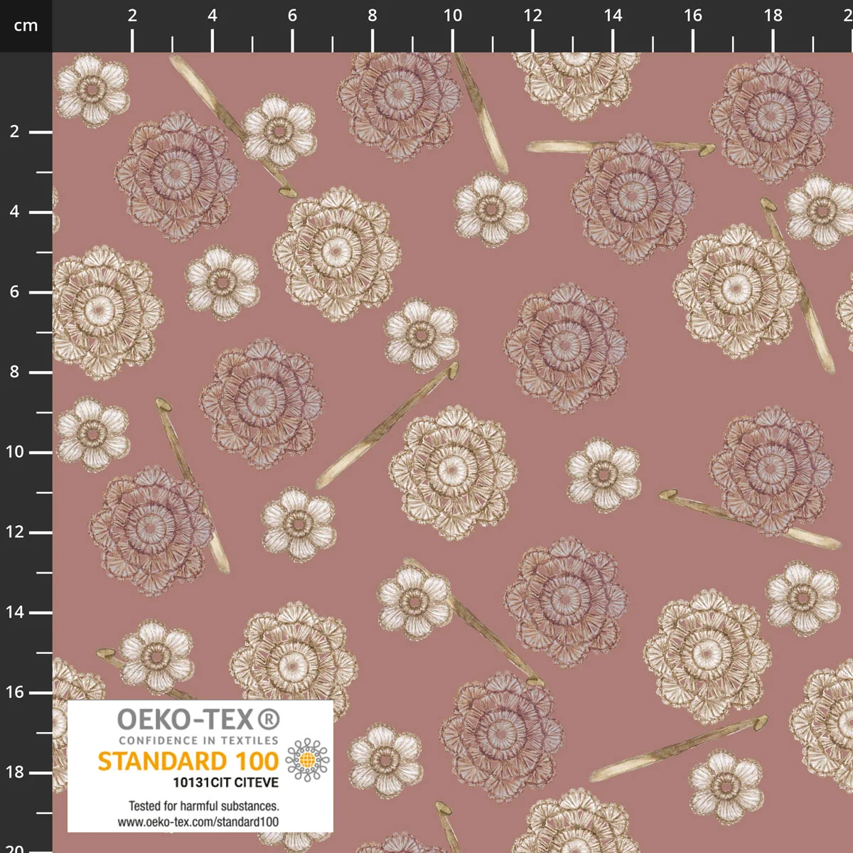 Cosy Knit - Häkelblumen rose