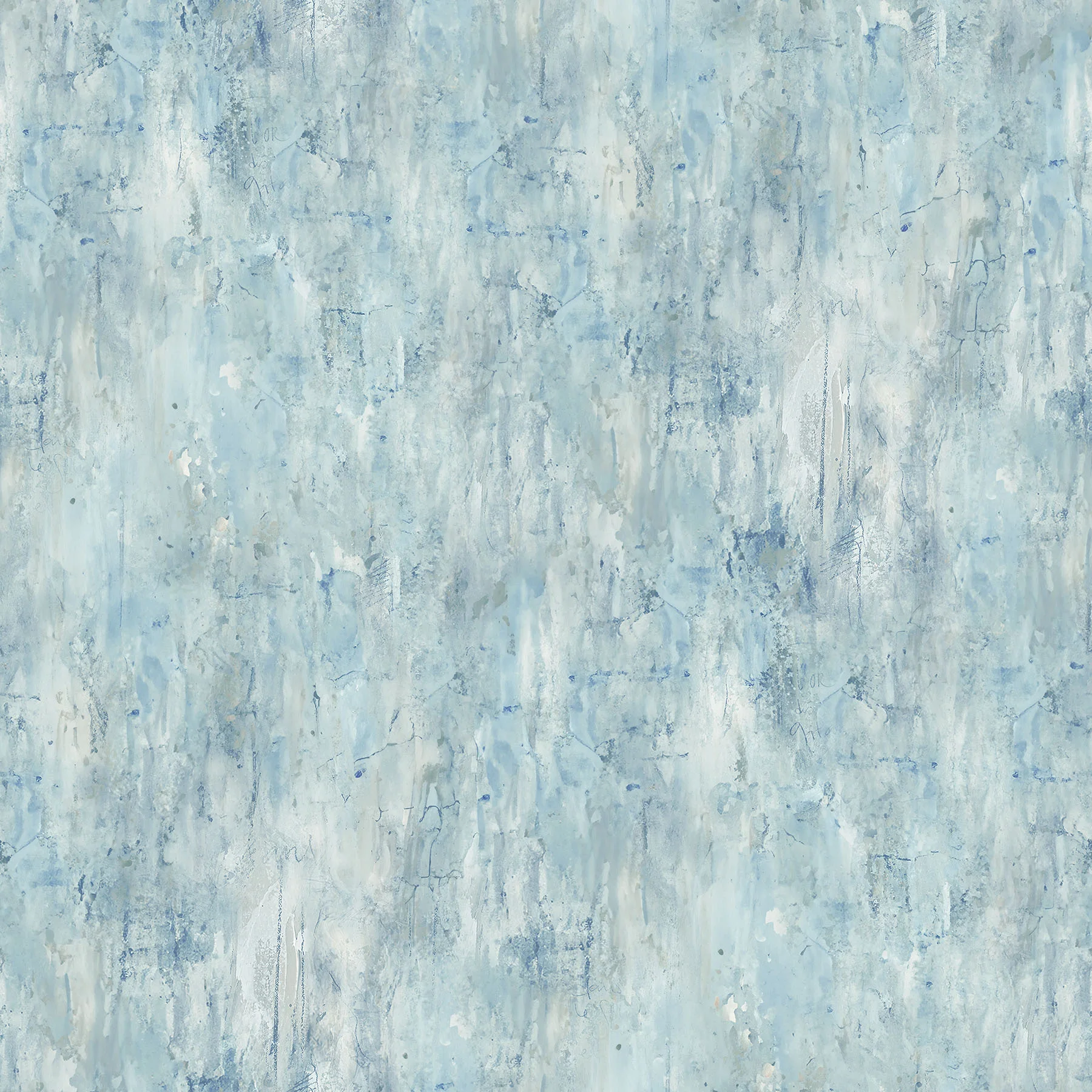 Poppy Meadow - Wash Texture blue