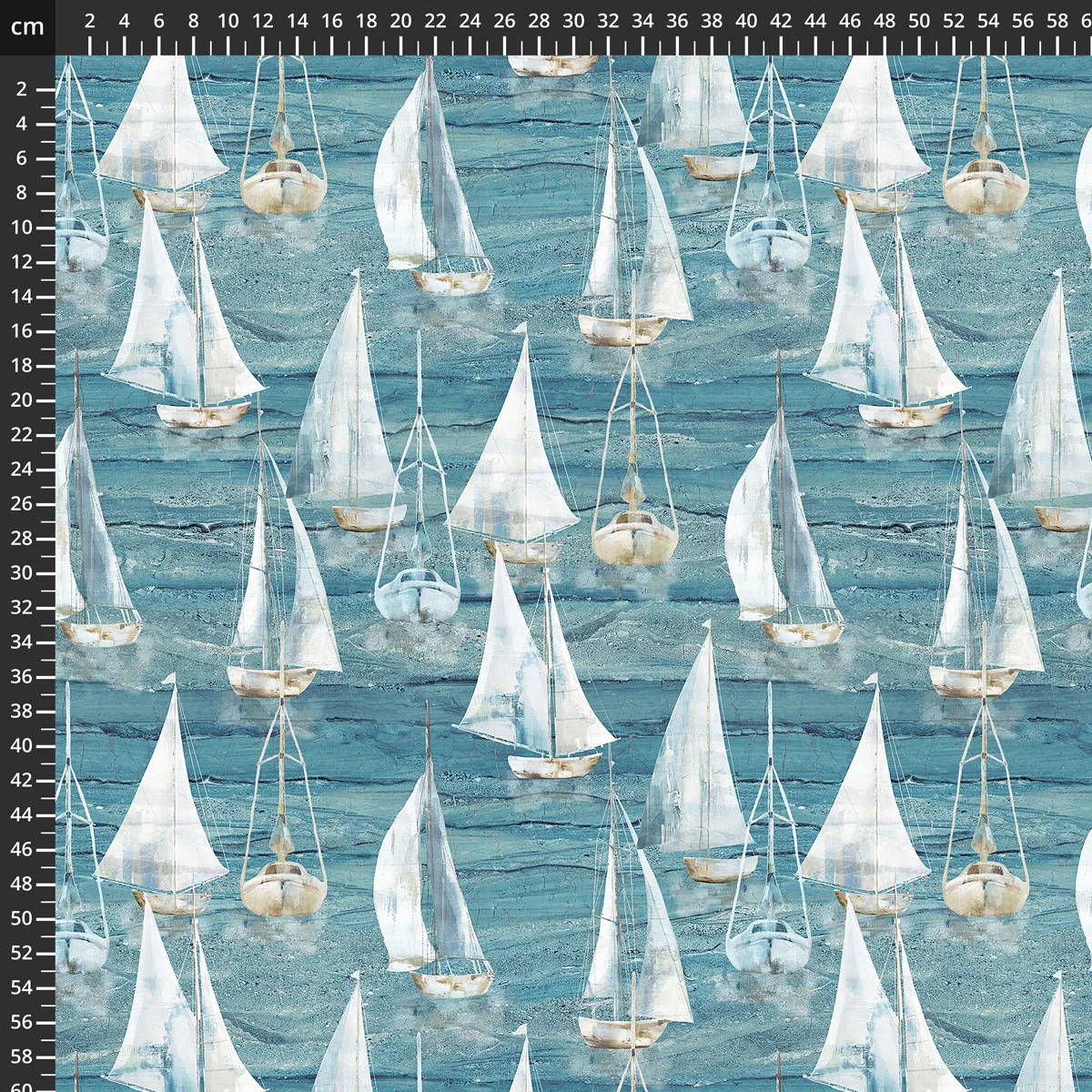 Smooth Sailing - Segelboote blau