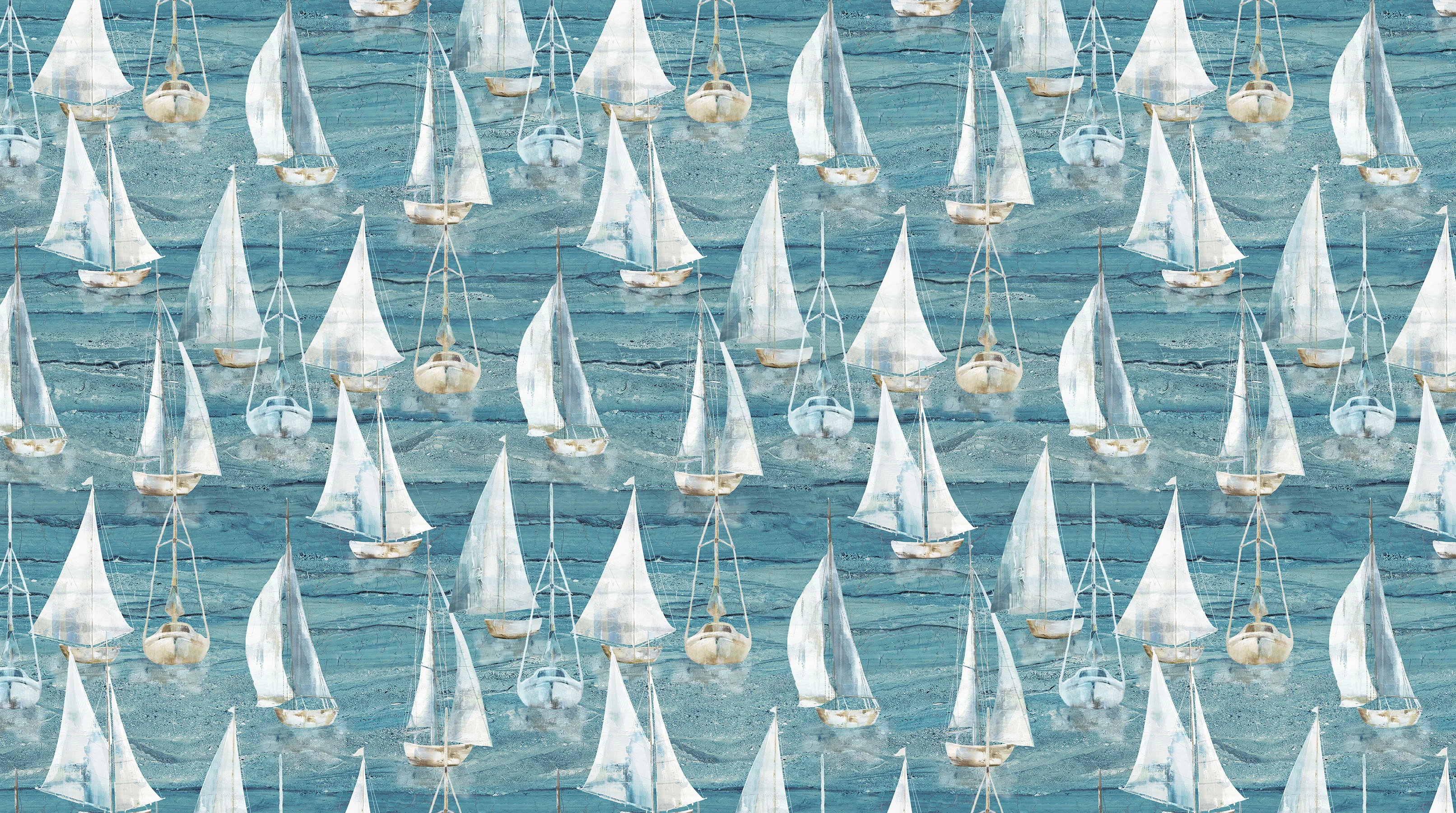 Smooth Sailing - Segelboote blau