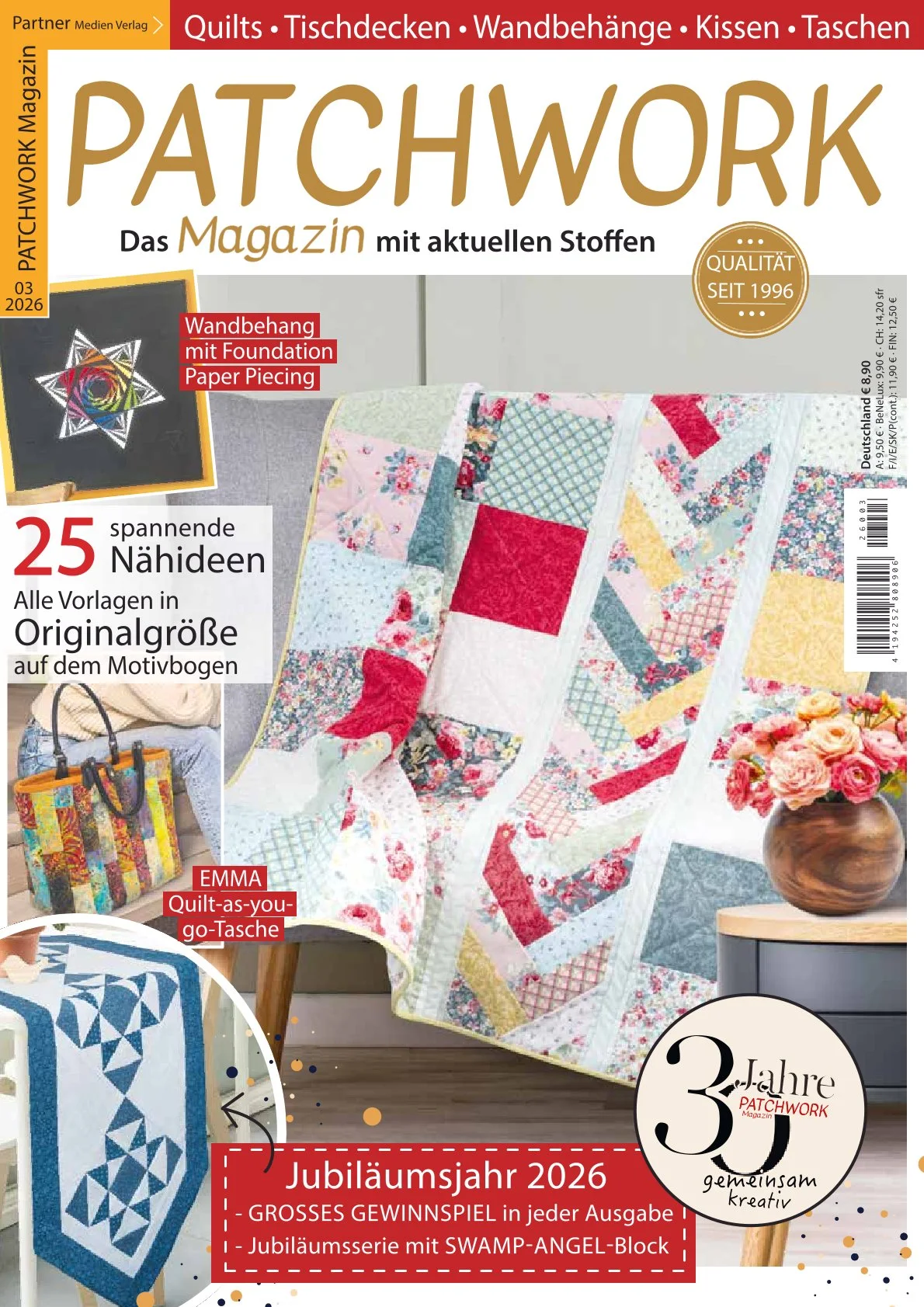 Tischläufer Pansy - Quilt Kit